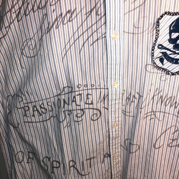 Marc Ecko Hilfiger Button Down Dress Shirt Vintage - Picture 5 of 6